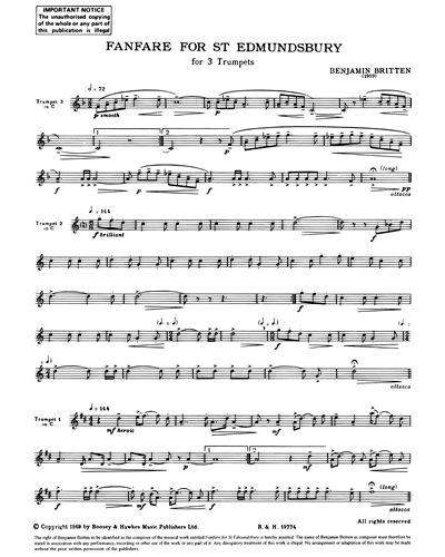 Fanfare for St. Edmundsbury — Benjamin Britten