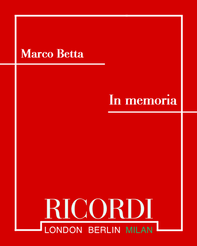 In memoria — Marco Betta