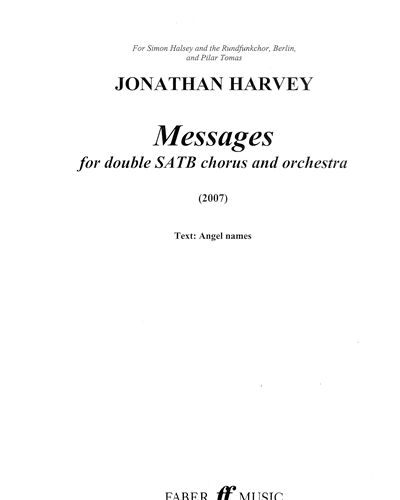 Messages — 乔纳森·哈维