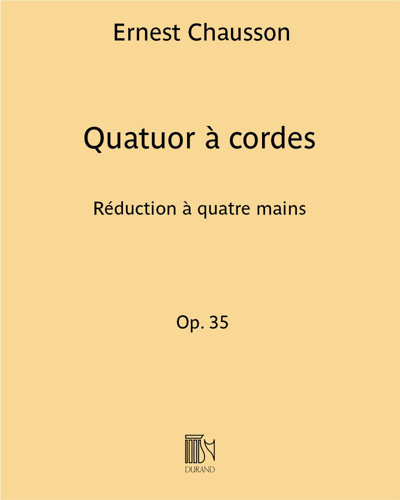 String Quartet, op. 35 (Reduction for Four Hands) — 肖松