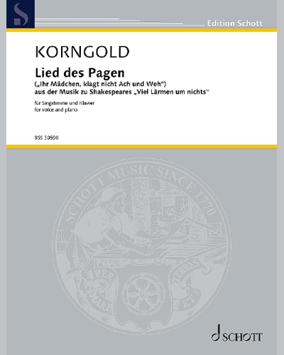 Lied des Pagen, op. 11 — 科恩戈尔德