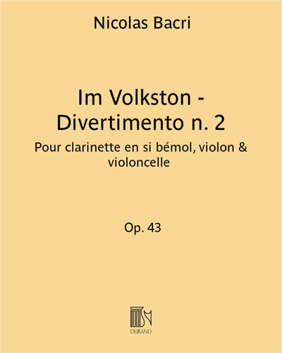 Divertimento No. 2, op. 43 'Im Volkston' — 尼古拉·巴克里
