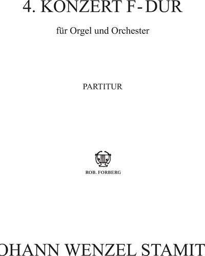 Konzert F-dur n. 4 für Orgel und Orchester — Johann Stamitz