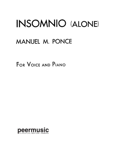 Insomnio — 庞塞
