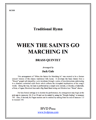 When the Saints Go Marching In — 传统