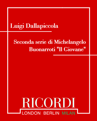 Seconda serie di Michelangelo Buonarroti "Il Giovane" — 达拉皮科拉