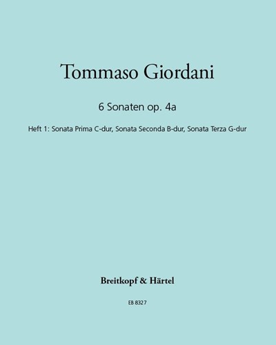Six Sonatas, op. 4a, Book 1 — Tommaso Giordani