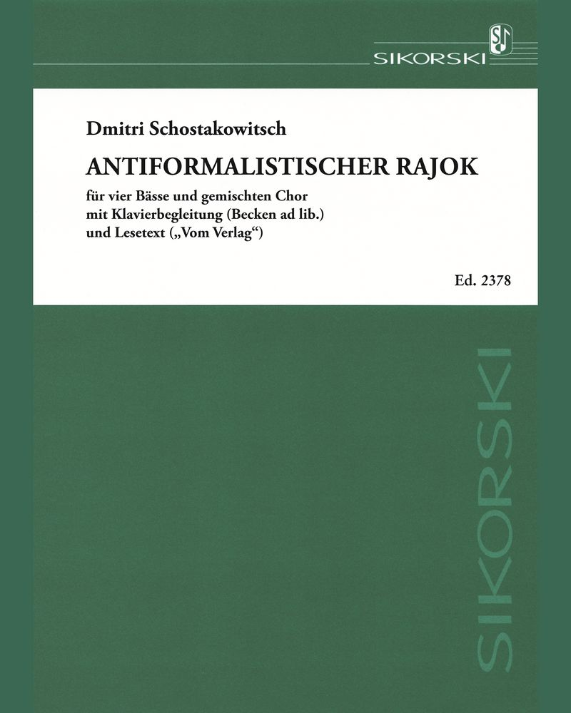 Antiformalistic Rayok — 肖斯塔科维奇