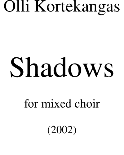 Shadows — Olli Kortekangas