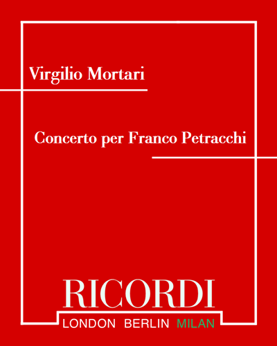 Concerto per Franco Petracchi (Su antiche musiche) — Virgilio Mortari