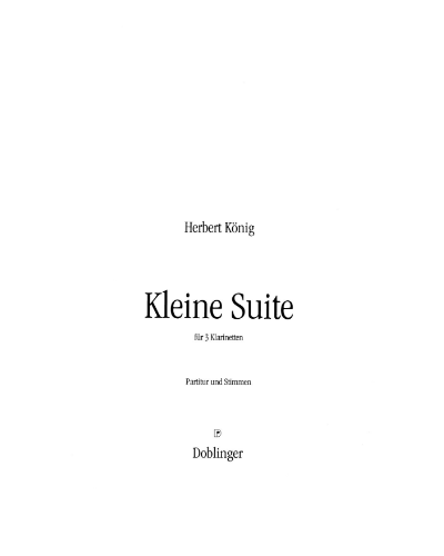 Kleine Suite — Herbert König