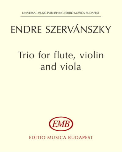 Trio for flute, violin and viola — Endre Szervánszky