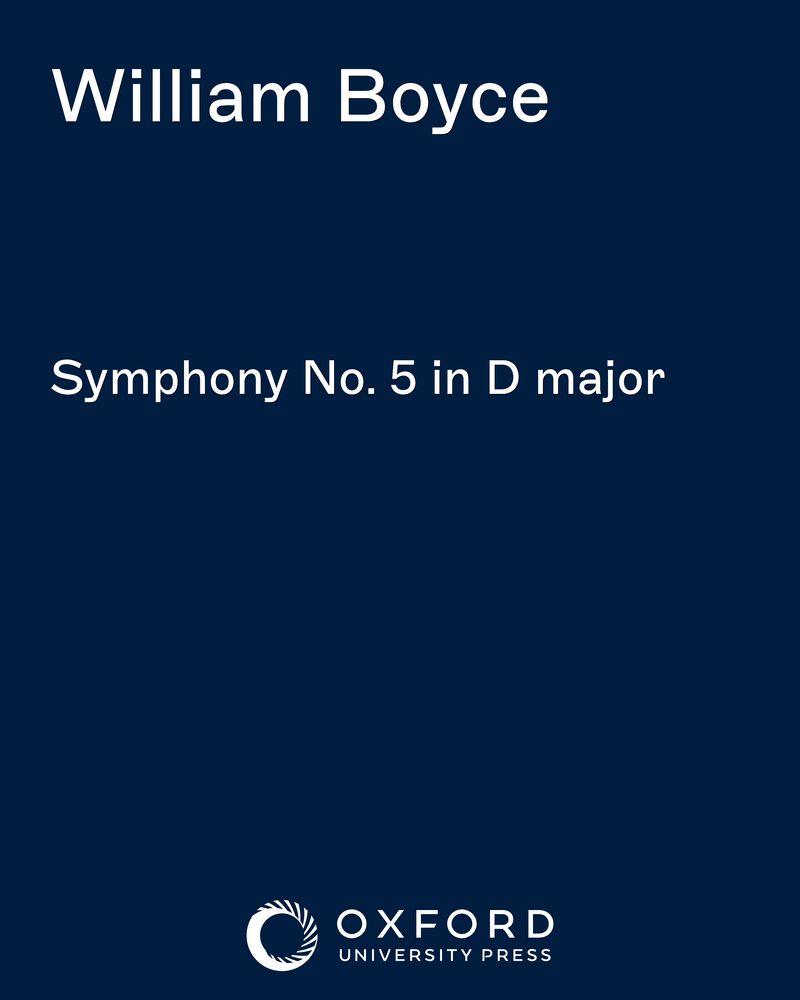 Symphony No. 5 in D major — 威廉·博伊斯