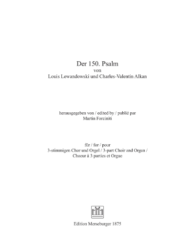 Psalm 150 — Louis Lewandowski