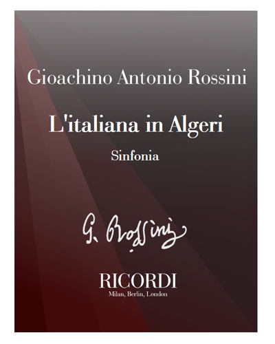 L'italiana in Algeri [Critical Edition] - Sinfonia — 罗西尼