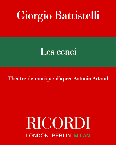 Les cenci — Giorgio Battistelli
