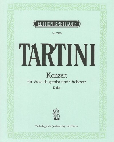Viola da Gamba Concerto in D major — 塔尔蒂尼