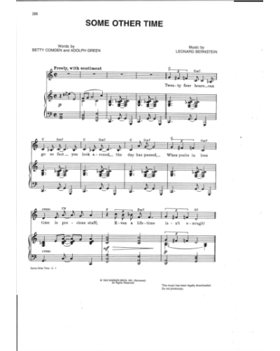 Some Other Time (from 'On the Town') — 伯恩斯坦