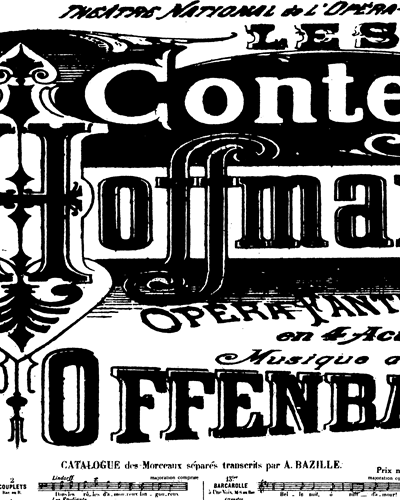 Chanson de Kleinzach (No. 5bis from 'Les Contes D'hoffmann') — Jacques Offenbach