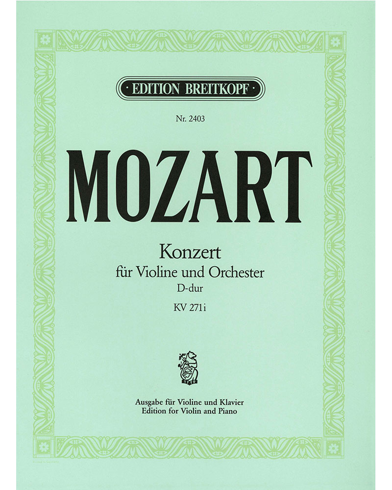 Violin Concerto No. 7 in D major, K. 271i — 莫扎特
