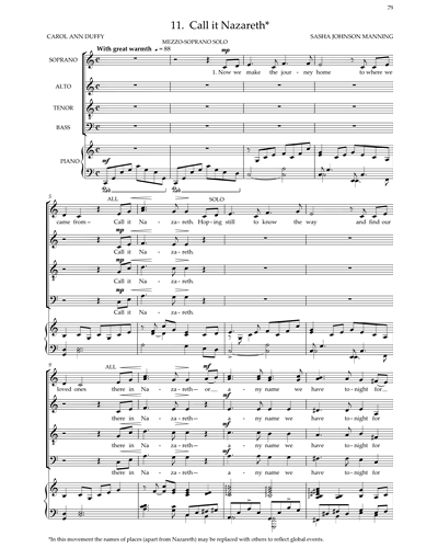 Call it Nazareth (from Manchester Carols) — Sasha Johnson Manning