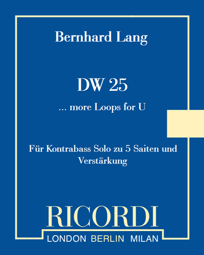 "... more Loops for U" — Bernhard Lang