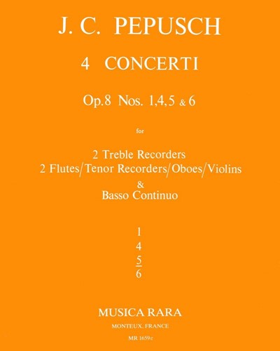 Concerto No. 5 in C major, op. 8 — 约翰·克里斯多夫·佩普施