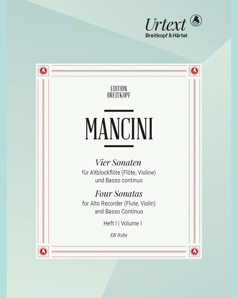 4 Sonaten, Heft 1 — Francesco Mancini