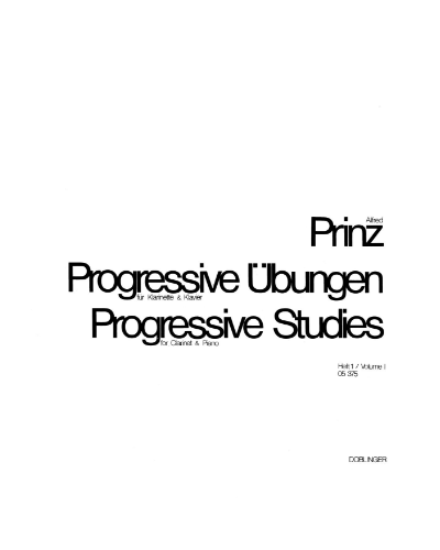 Progressive Studies, Book 1 — Alfred Prinz