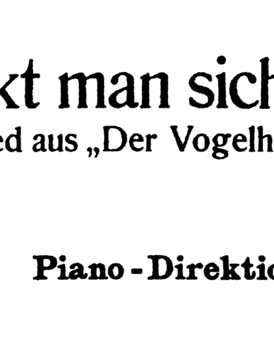 Schenkt man sich Rosen in Tyrol — Carl Zeller
