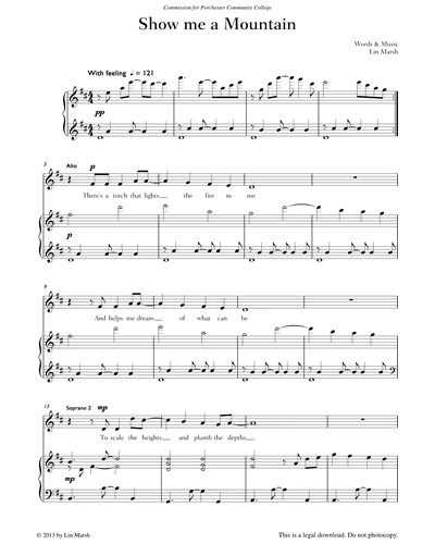 Show Me A Mountain — Lin Marsh