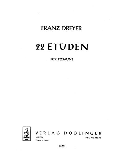 22 Etudes — Franz Dreyer