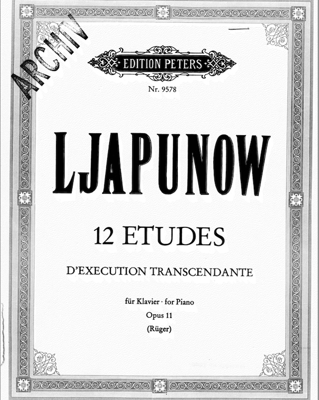 Étude VI 'Tempête' - Storm (from '12 Études d'exécution transcendante, op. 11') — Sergey Lyapunov