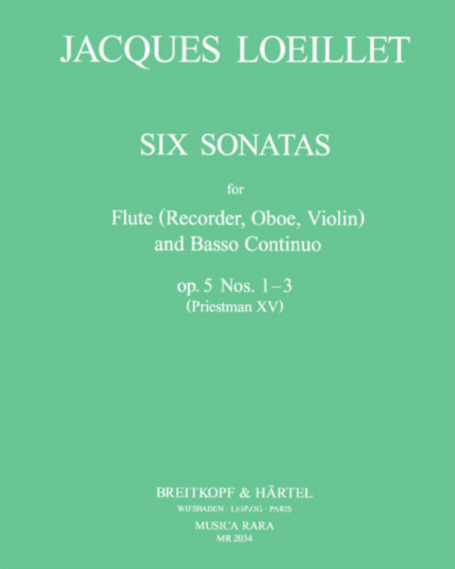 Sonatas, op. 5 Nos. 1-3 — Jacques Loeillet