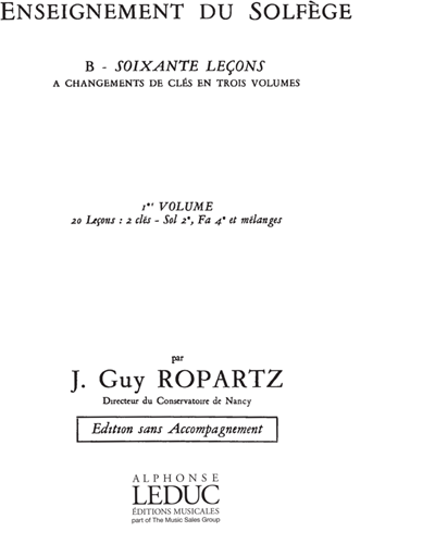 60 Leçons De Solfège, Vol. 1 — 居伊·罗帕茨