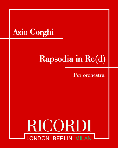 Rapsodia in Re(d) — Azio Corghi