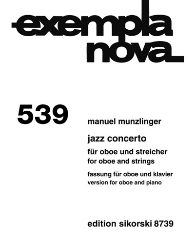 Jazz Concerto [Version for Oboe and Piano] — Manuel Munzlinger