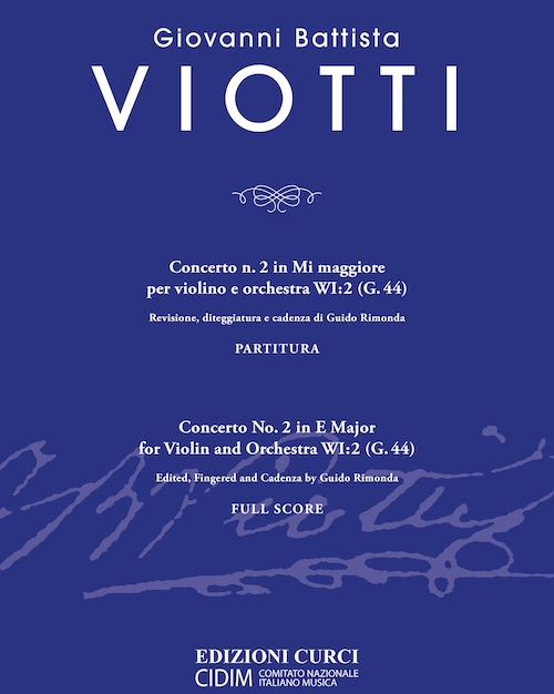 Concerto n. 2 in Mi maggiore - PARTITURA — 维奥蒂