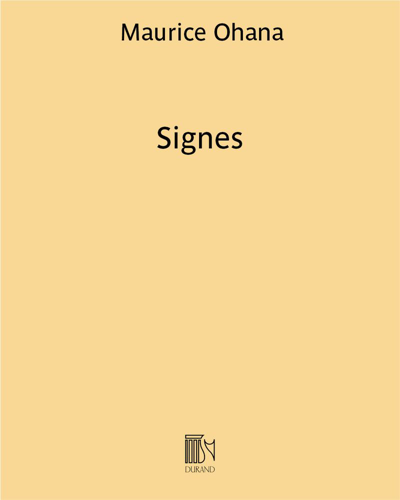 Signes — Maurice Ohana