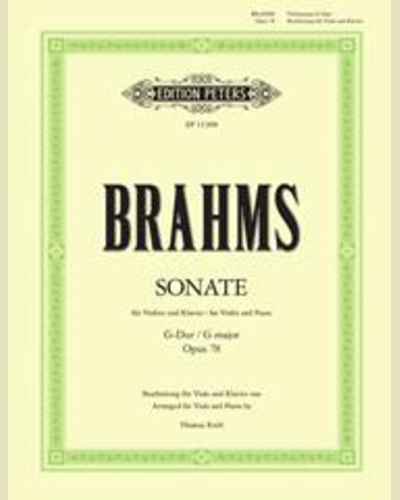 Sonata in G Op.78 (version for viola) — 勃拉姆斯