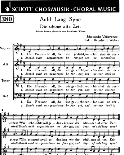 Auld Lang Syne - Die schöne alte Zeit — Bernhard Weber