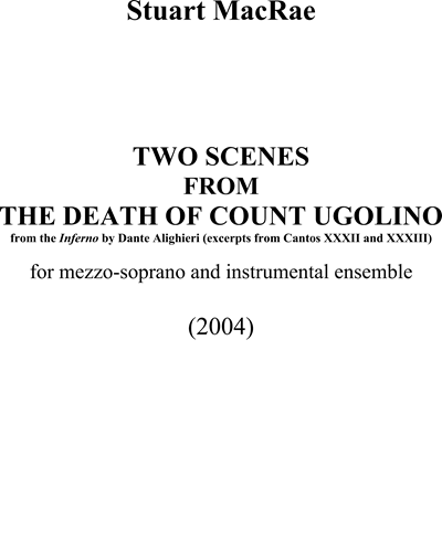 Two Scenes from "The Death of Count Ugolino" — Stuart MacRae