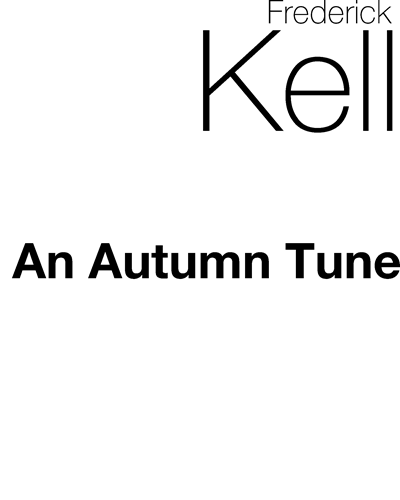 An Autumn Tune — Frederick Kell