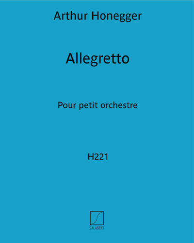 Allegretto, H 221 — 奥涅格