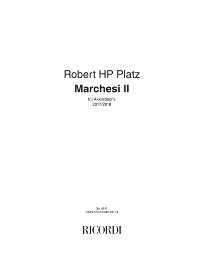 Marchesi II — Robert Hugo Philip Platz