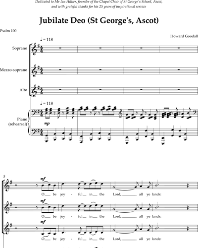 Jubilate Deo — Howard Goodall