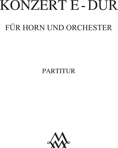 Concerto in E major for Horn and Orchestra — 但齐