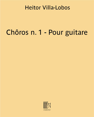 Chôros No. 1 - Pour guitare — 维拉-洛博斯