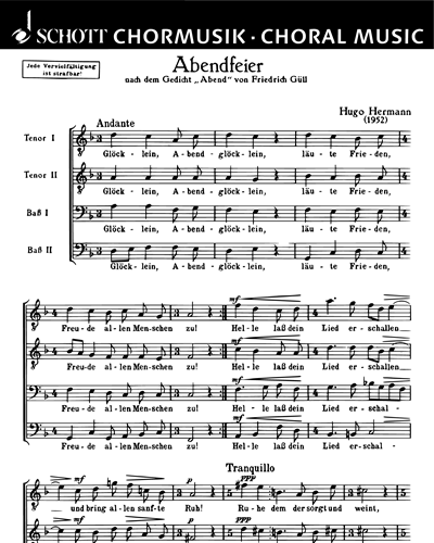 Abendfeier — Hugo Herrmann
