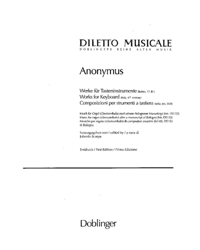 Keyboard Works of 17th Century Italy — Anonymous